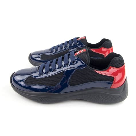 blue prada sneaker|royal blue Prada sneakers.